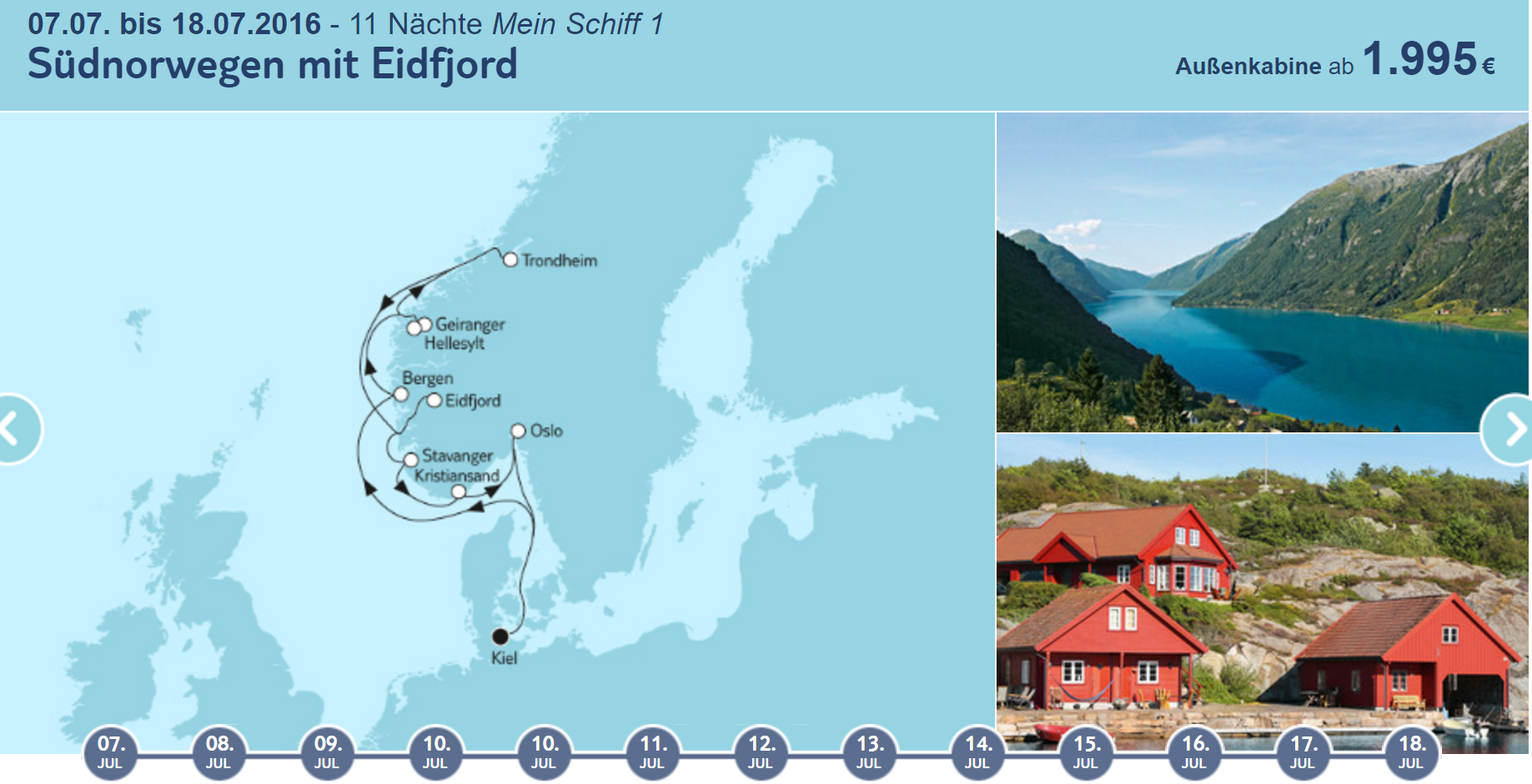Mein Schiff Sommer Angebot