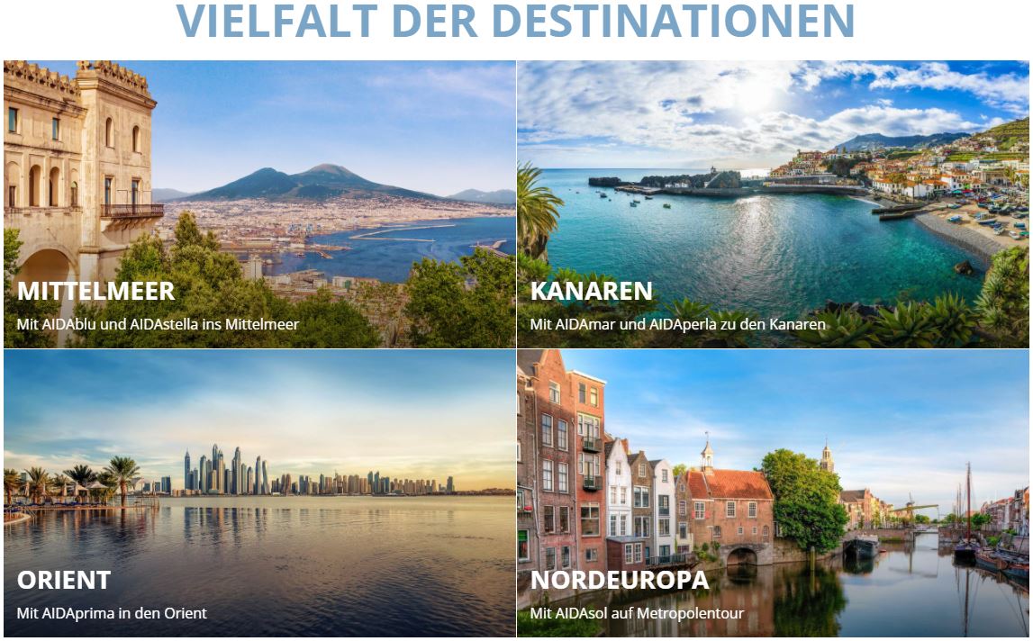 AIDA HERBST- UND WINTERREISEN 2020/21