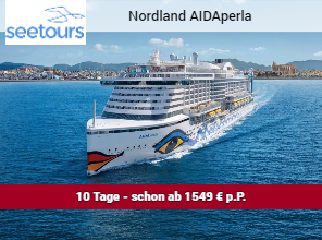 10 Tage Nordland AIDAperla schon ab 1549 € p.P.