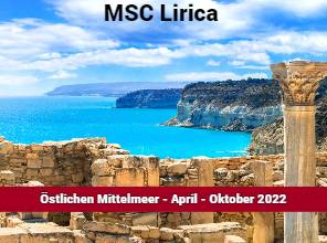 MSC Lirica im Östlichen Mittelmeer