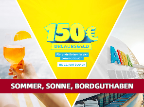150 Euro Urlaubsgeld – AIDA 150 Euro Urlaubsgeld – AIDA