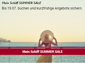 Ab in den Sommer mit dem MeinSchiff Summer Sale
