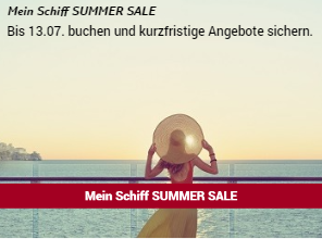 Der MeinSchiff Summer Sale