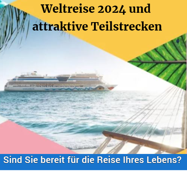 Die Weltreise ist nun in Teilstrecken buchbar!