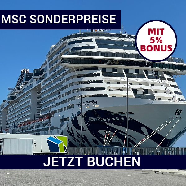 MSC Special ab Hamburg mit der MSC Euribia ab 650 € p.P