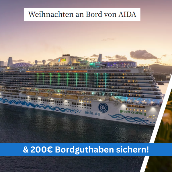 AIDA Feiertagsreisen mit Bordguthaben