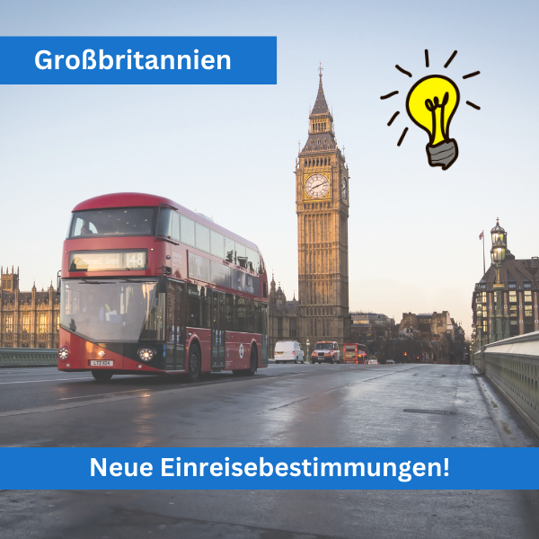 Neue Einreisebestimmungen Großbritannien