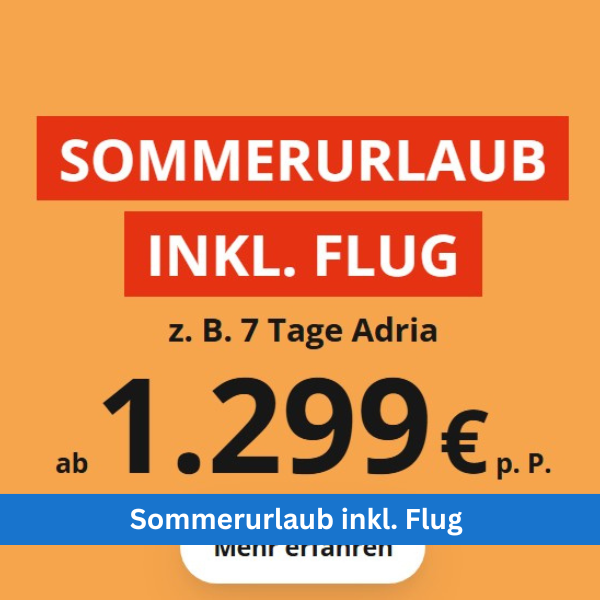 AIDA Sommerurlaub inkl. Flug