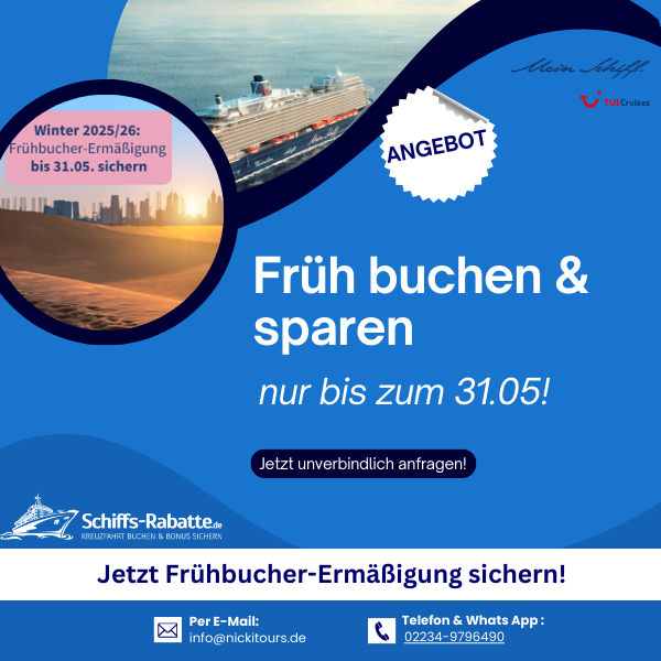 Früh buchen & sparen