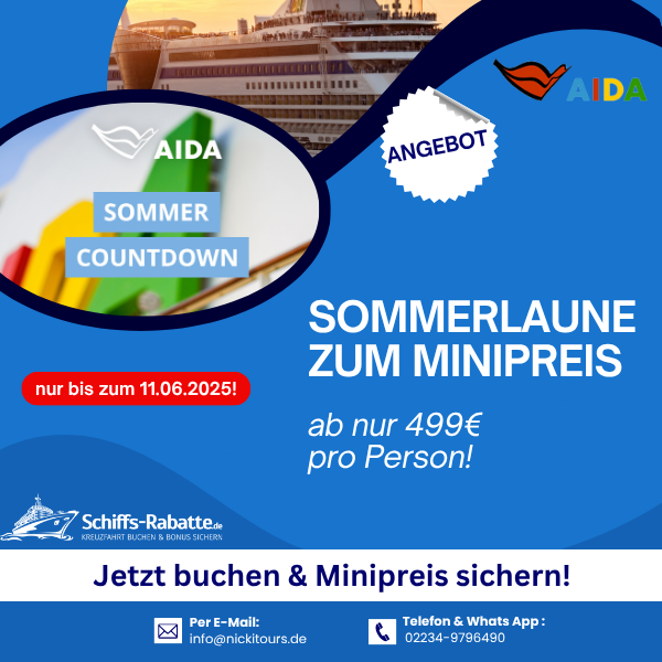 AIDA Sommer Countdown AIDA Sommer Countdown