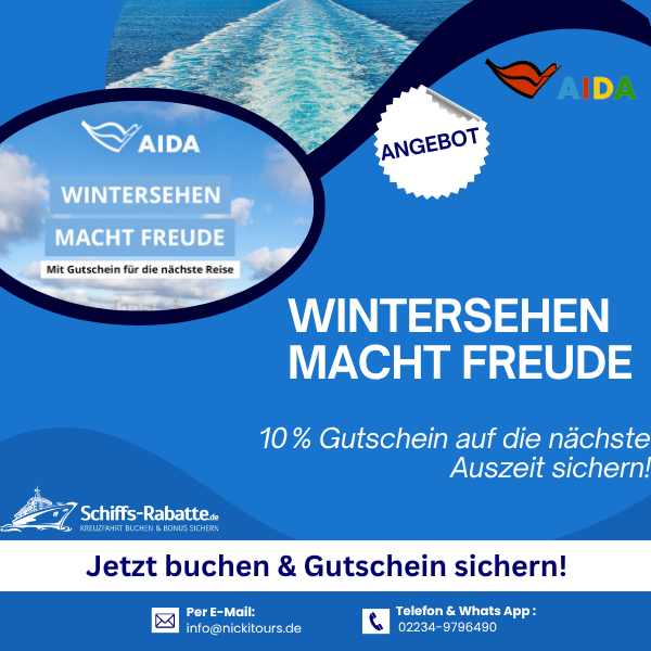 AIDA Winterreisen mit 10% Gutschein