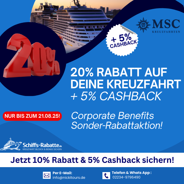 MSC 20% Rabatt mit Corporate Benefit