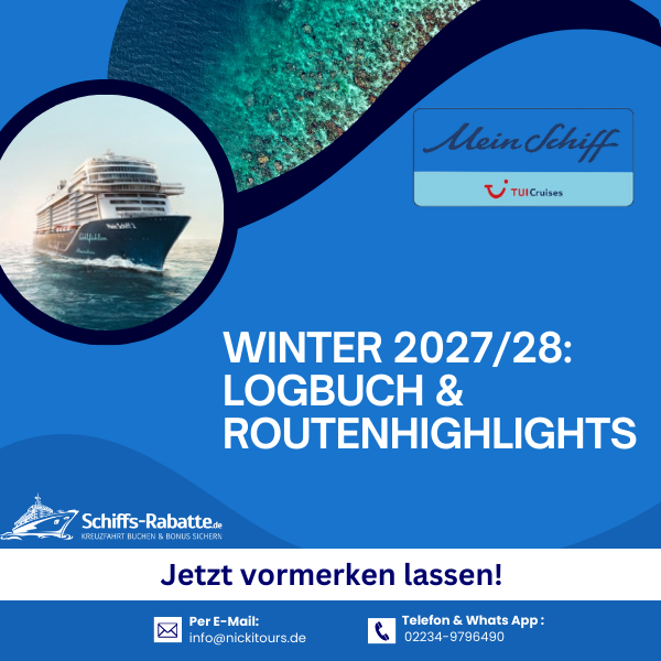 Mein Schiff Winter 2027/28: Logbuch & Routenhighlights